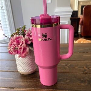 Stanley 40oz WICKED Glinda pink glitter tumbler!
